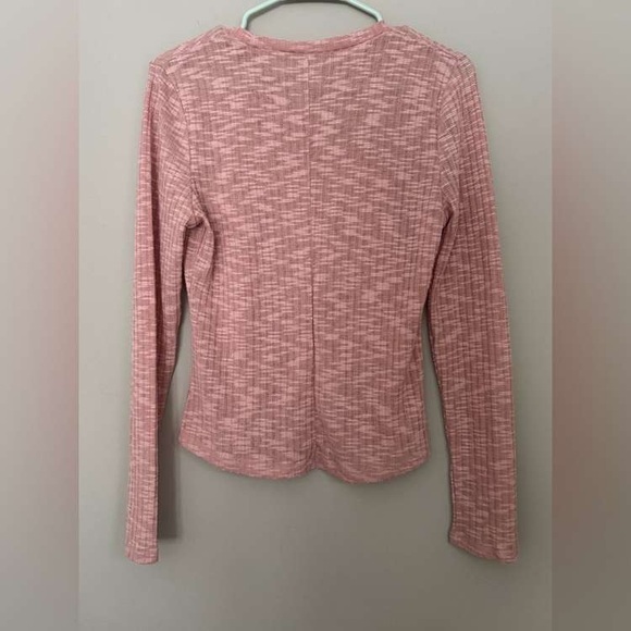 Elegant Pink Long Sleeve Tee - Picture 2 of 2